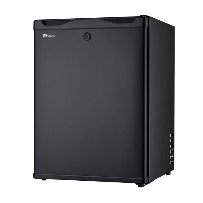 Spacious interior of hotel mini fridge