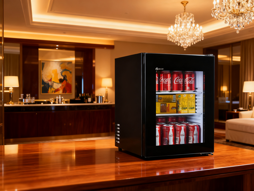 3-Layer Glass Front Drink Refrigerator