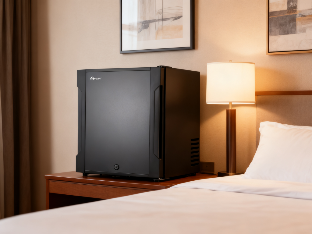 a 30L Mini Bar Fridge in Hotel Room