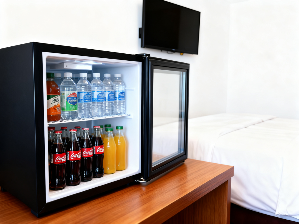 a regular mini fridge