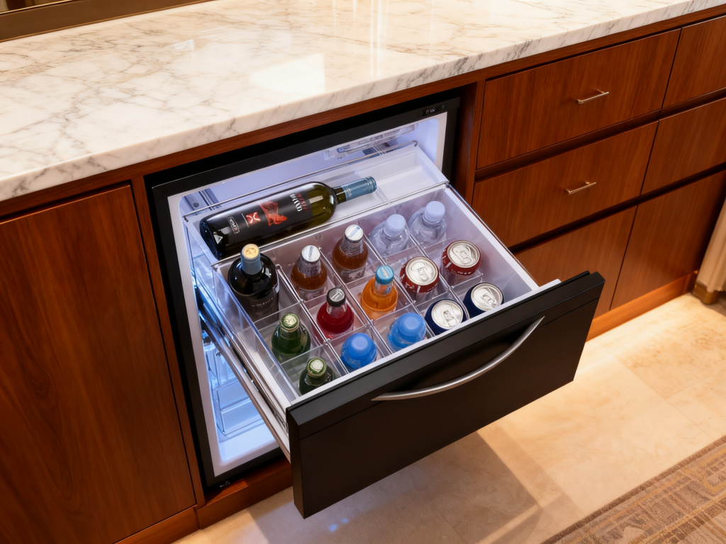 drawer fridge for hotels