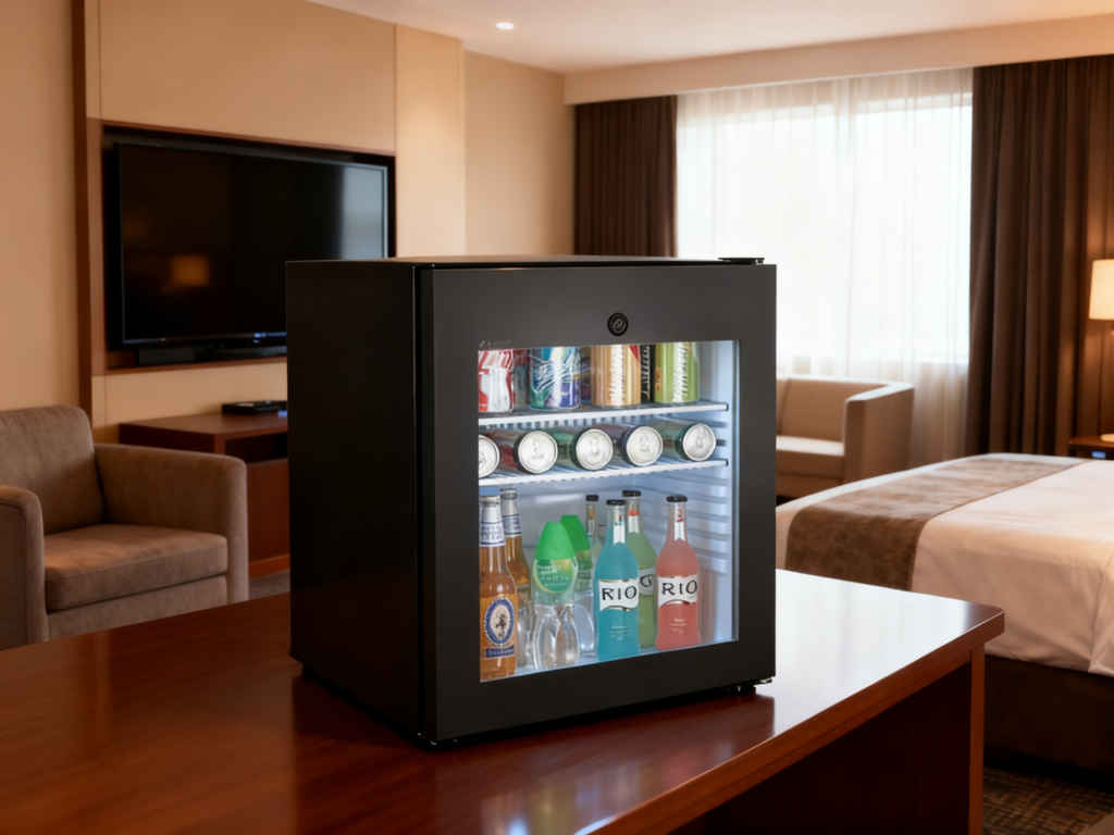 the Beverage Refrigerator with Glass Door