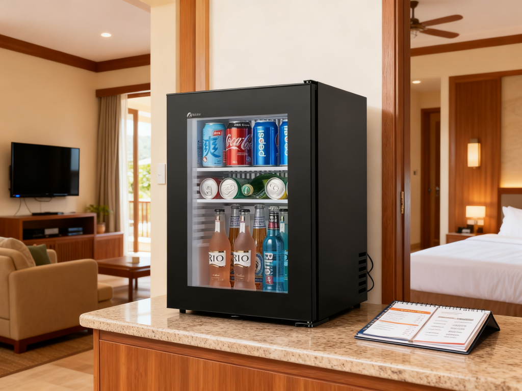 the glass door refrigerator