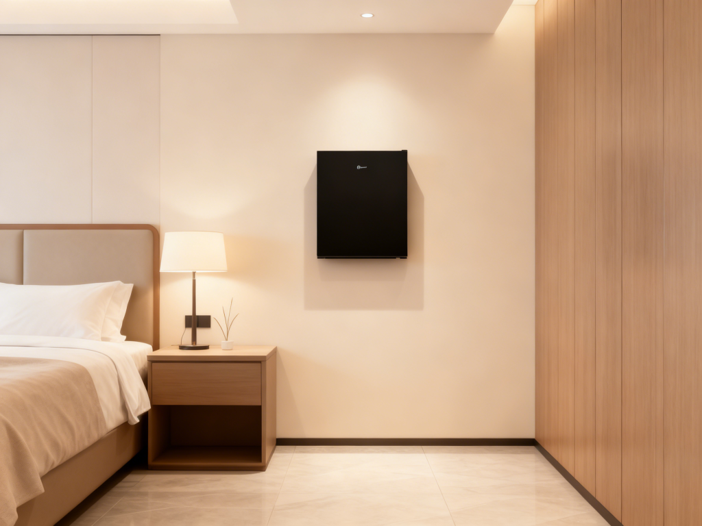 wall-mounted refrigerator-hotel room