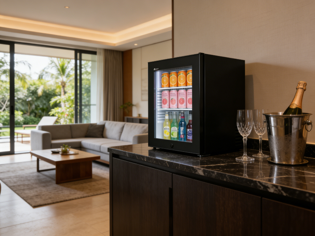 hotel refrigerator for guest room